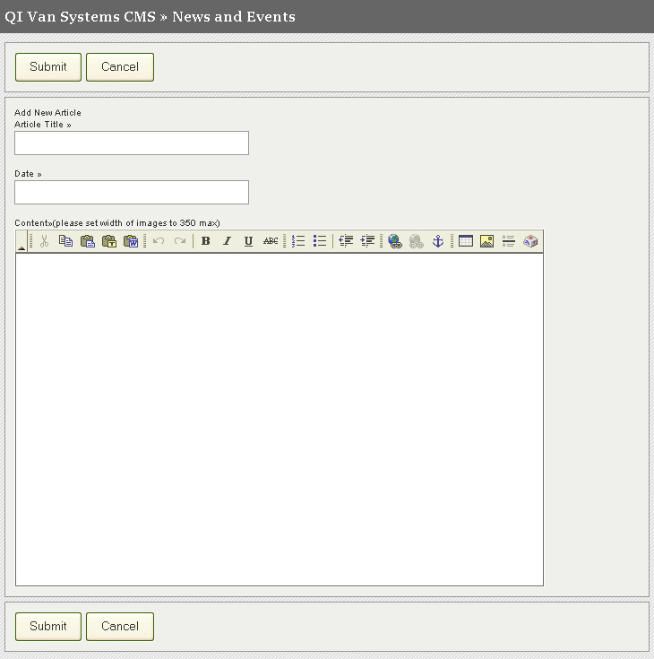 QI Newsletter Manager